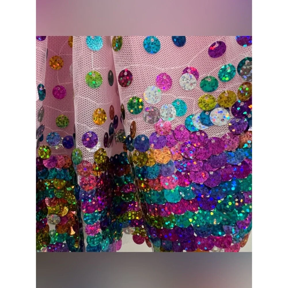 Great Pretenders Pink Sequin Tulle Skirt Size 4-7 years NWOT